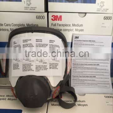 3M 6800 reusable silicone medium military gas mask