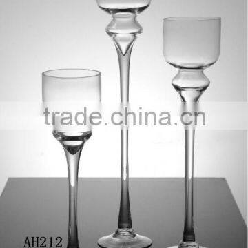 Clear Cheap Glass Candlestick