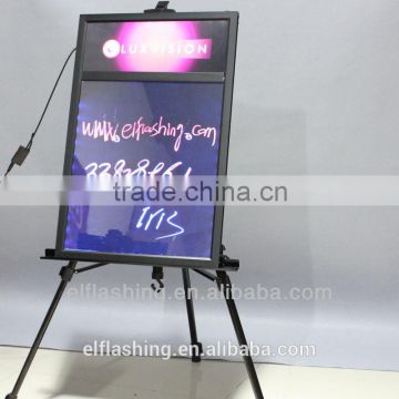 high grade aluminum alloy or PVC waterproof led writing boards(CE&RoHS&FCC)