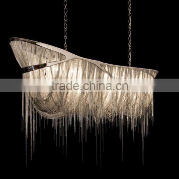 Metal aluminum chain chandelier for luxury modern decorative