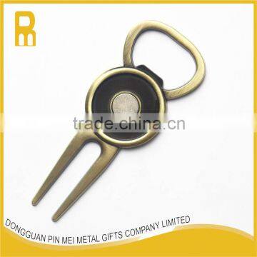 Pitch forks/ divot tools with bottle opener