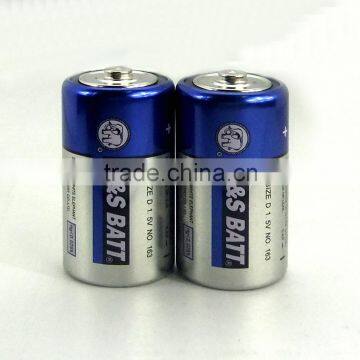 W&S BATT brand R20/D/UM-1 Carbon Zinc Battery Metal Jacket ( OEM accepted )