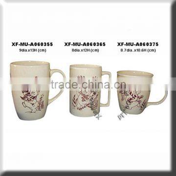 christmas decor porcelain beer mug