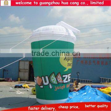 New style advertising inflatable drinking model / inflatable drink replica for promotion
