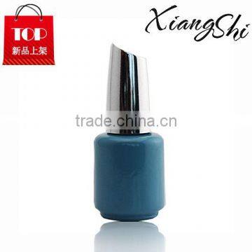18Ml Blue Coating Gel Nail Polish Bottles With Aluminum Cap And Brush