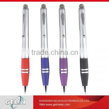 Chinese produce custom pens in rubber tip stylus pen touch with Ballpoint Pens