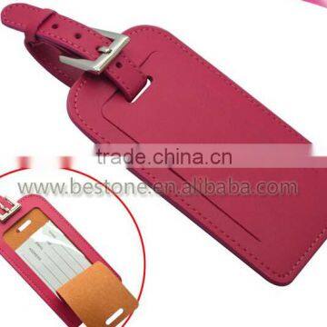 Customized Wholesale Travel Leather Luggage Tag photo-5