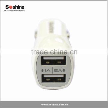 Soshine 2Amps / 10W 2-port USB Car Charger Designed for Apple and Android Devices Universal Car Usb Charger Dual Usb Car Charger photo-3
