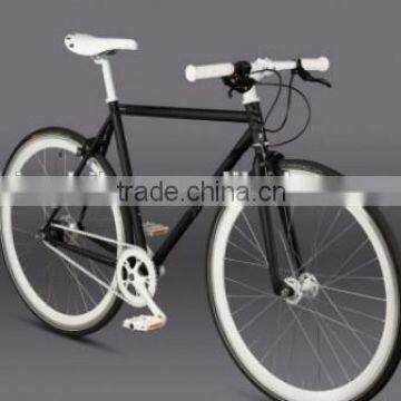 Urban track bike chinese supplier leather white fixie saddle and grip fixie bikes