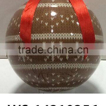 Plastic Snowflake Design Christmas Ball With Logo photo-4