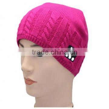 Wireless Bluetooth Beanie Knitted Winter Hat headset Hands-free Music Mp3 Speaker Hat