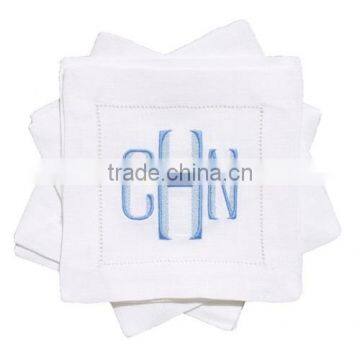 Monogram cocktail napkins no.12