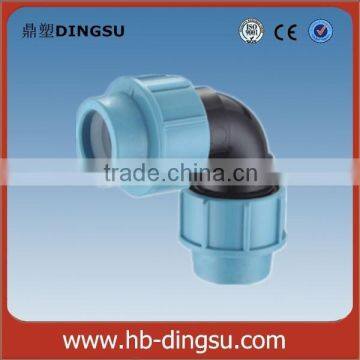 PP elbow , female thread pp compression fittings