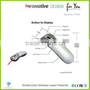 Factory Price Delxue Multimedia 6D Gyroscope Remote Control 2.4G Wireless Air Mouse Laser Presenter photo-4