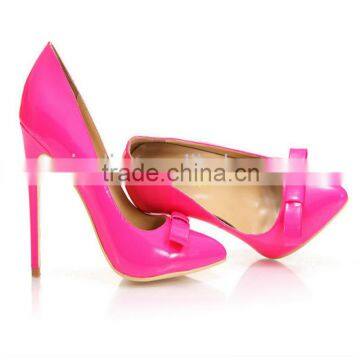 Faddish shoes large size sexy pink high heel women shoes 2016 wholesales price