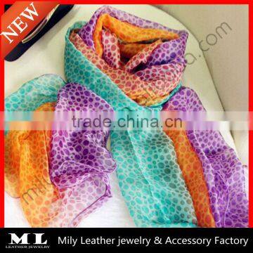 Fashion colours silk lady scarf wholesale china