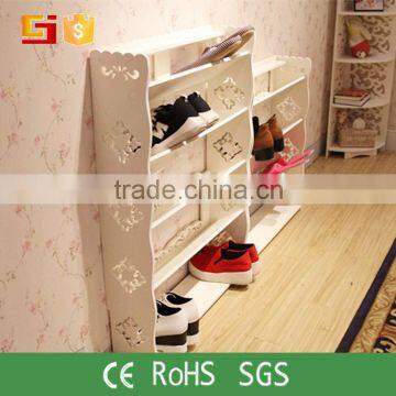 Creative household easy to assemble shoe rack with defferent process