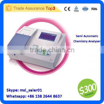 Medical semi auto clinical chemistry analyzer machine with best quality and price - MSLBA05P