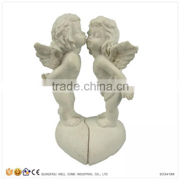 Cheap Modern Valentine Gift Decorative Angels Kiss on Heart