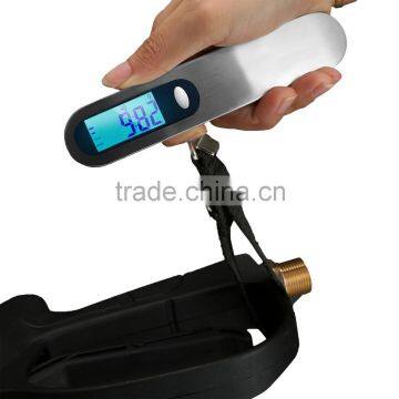 Germnay Direct Shipment Travel Supplies Portable Digital Luggage Scale 110lb Capacity Blue Backlight