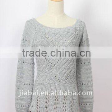 Ladies hand knitted pullover sleeveless