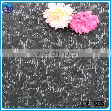 Floral design white and black Formal jacquard fabric for ladies garment