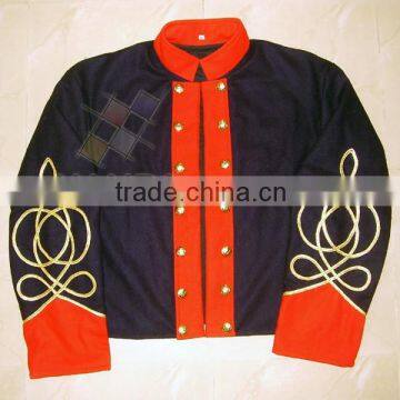 Civil War Double Breasted Shell Jacket with Red cuff and collars