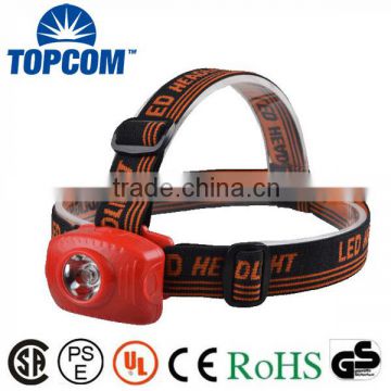 Wholesales Outdoor 3W LED Light Cheap Plastic Headlamp