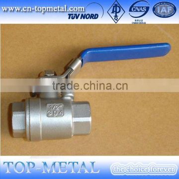 1/2" 1pc stainless steel ball valve