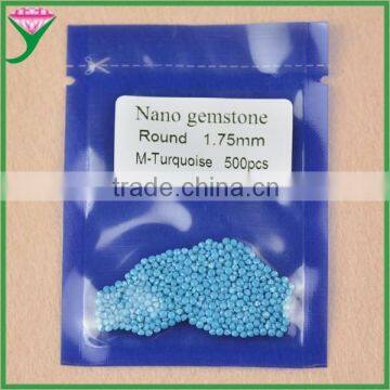 cheap prices round cut calaite nano loose blue turquoise stones, turquoise stones wholesale