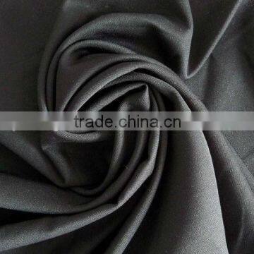 high reflective black solid knit nylon fabric