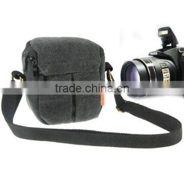 Top quality digital camera canvas bag portable bag china price, Size: 13.5cm x 9cm x 14cm