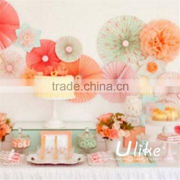 Popular Tissue Paper Fans Ceiling Decoration Inflatable Party Decoration photo-4