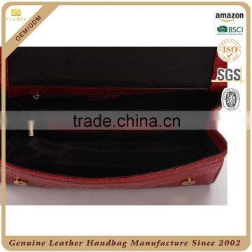 S312A-A2370 2016 Hand Bags Crocodile Leather Crossbody Bag Red Purse China
