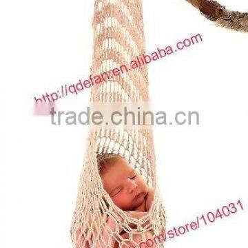 new arrivals crochet Baby Stork Pouch Hanging Photo Prop Cream Boy Or Girl