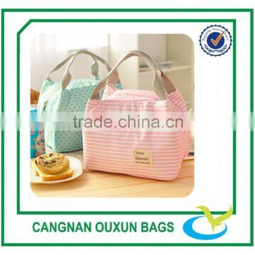 2015 popular canvas cooler bag with customized logo for insulate