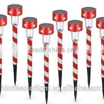 Cheap Solar Christmas Cute Candy Cane Path Stake Light