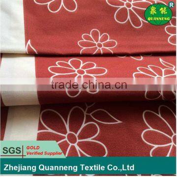 Brushed polyester composition small flower print fabric for home textile