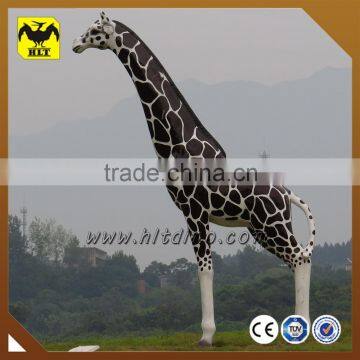 Handmade park decoration fiberglass giraffe