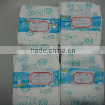 Grade A Strong Absorbent Disposable Baby Diapers Nappy Pad