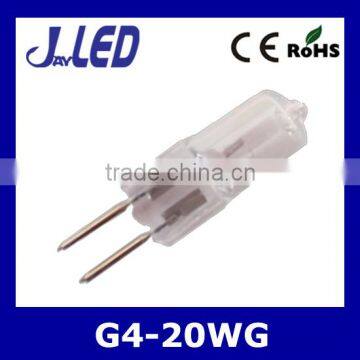 Low Price With High Quality Glass Body g4 20w Halogen Bulb