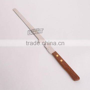9 Inches Stainless Steel Long Cake Knife in Wooden Handle/cake Knife#9411