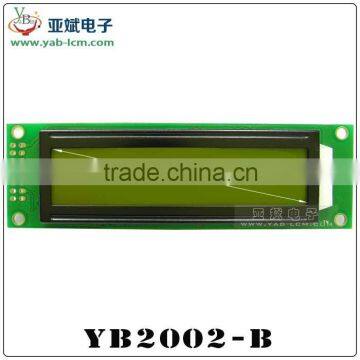 customization yellow blue gray lcd display 20x2 character lcd module
