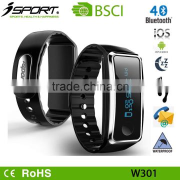 fitness tracker band touch screen bluetooth fitness band with SMS call notification