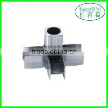 Chrome metal square tube connector/ pipe holder