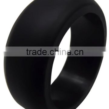 Food Grade Eco-friendly Wedding Men's Black Silicone Rings