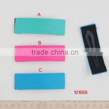 2014 new style /pure fabric covered hair clip