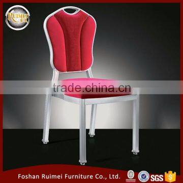 E-012 Silver metal frame padded restaurant chairs wholesale