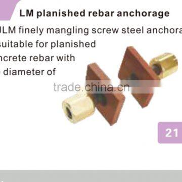 planished rebar anchorage