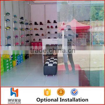 Huohua Multi-function Easy Assembly Shoe Store Using Wire Shoe Rack photo-4